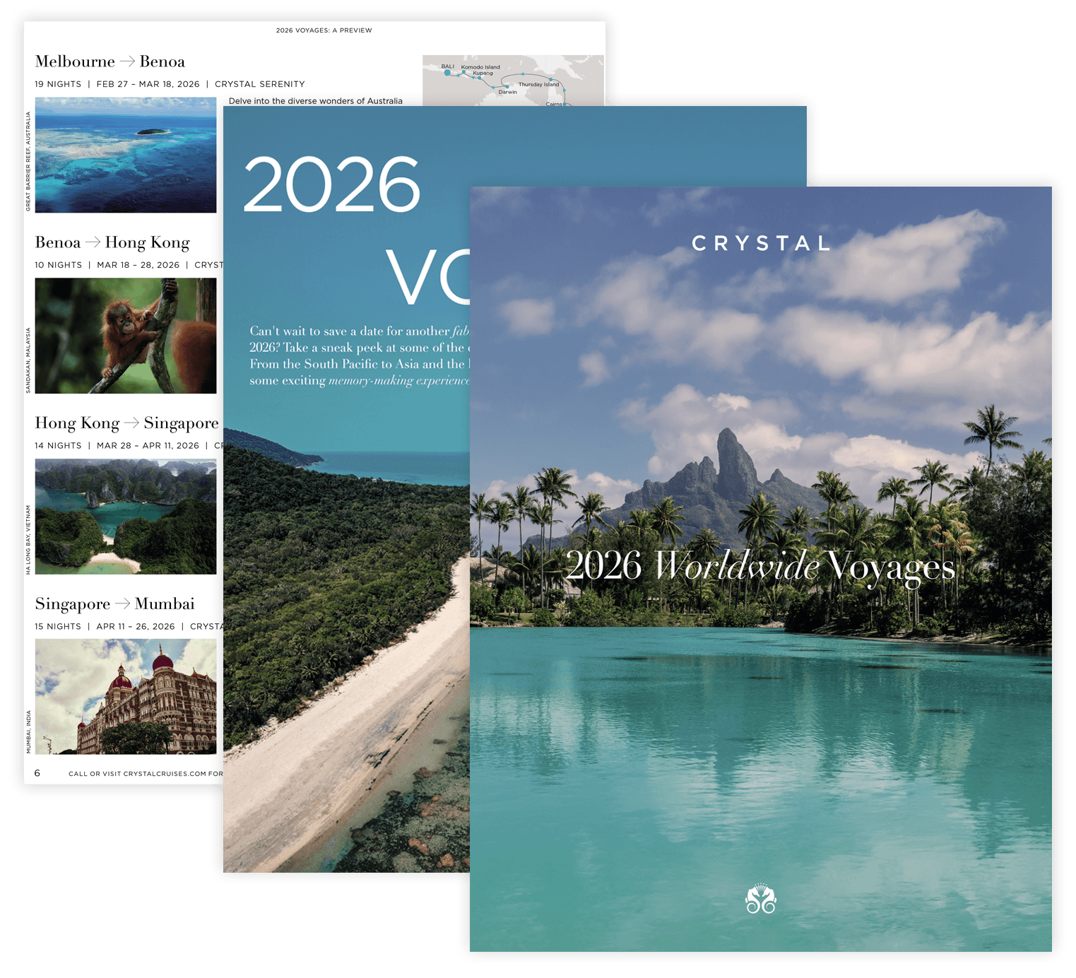 crystal cruises e-brochure 2026 worldwide voyages