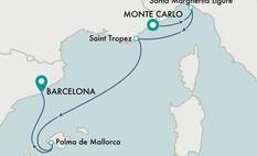 MONTE CATLO TO BARCELONA LUXURY CRUISE WITH CRYSTAL